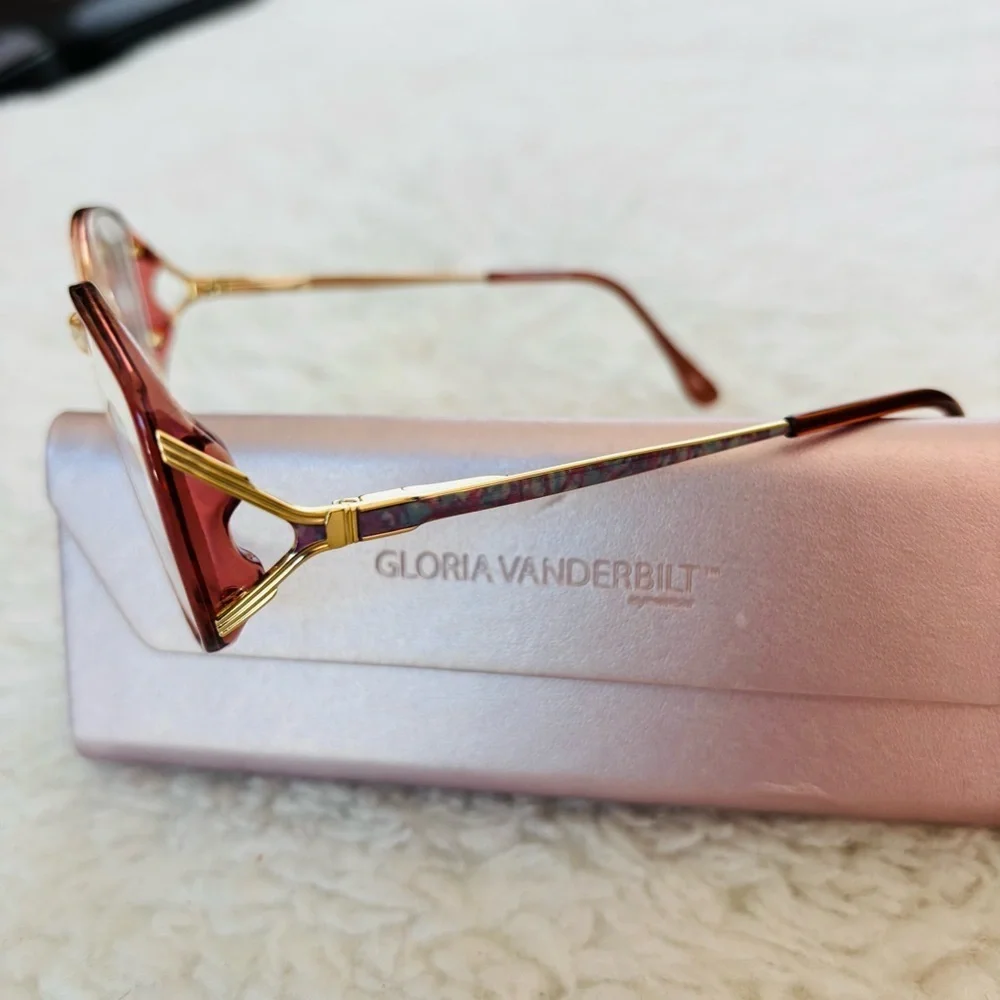 Gloria Vanderbilt Zyloware 265 Women's Multicolor Glasses Frame Only w/ case